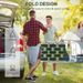 Outsunny Set Of 2 Patio Folding Chairs, Classic Outdoor Camping Chairs, Portable Lawn Chairs For Camping, Garden, Pool, Beach, Backyard W/ Armrests, Green_maomaolike.com