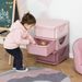 3 Tier Kids Storage Unit, 3 Drawer Chest Toy Organizer Plastic Bins For Kids Bedroom Nursery Kindergarten Living Room For Boys Girls Toddlers, Pink_maomaolike.com
