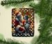 Great Dane And Santa Claus Porcelain Ornament Christmas Tree Hanging Decorations For Home Christmas Holiday, Rectangle, Gift, Multicolor_maomaolike.com