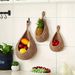 Boho Chic 3pcs Set Of Hand-Woven Cotton Rope & Linen Baskets With Hooks - Ideal For Hanging Fruits, Vegetables, And_maomaolike.com