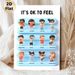 Emotion & Feeling Themed Painting Poster, Cute Cartoon Character Expression Poster, Aids In Recognizing Various Emotions, Ideal For Home And Learning_maomaolike.com