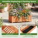 Wooden Raised Garden Bed 59 Inch Tall Elevated Planter Box With Vertical Trellis For Gardens, Patios, Balconies, Entryways, Or Sunrooms_maomaolike.com