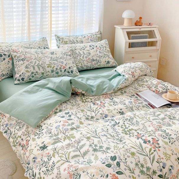 Microfiber Brushed Three Piece Set Quilt Cover Sizes_maomaolike.com