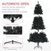 9ft Tall Artificial Christmas Tree, Unlit Xmas Tree With 2132 Branch Tips, Auto Open, Steel Base, Holiday Décor For Home Office, Black_maomaolike.com