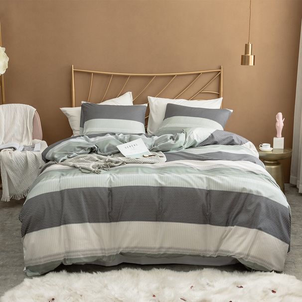 Home Textile Bedding Three Piece Set Brushed Printed Quilt Set_maomaolike.com