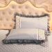 Princess Lace Bedspread Bed Skirt Style Piece Quilted Thickened Mattress Protector Non-Slip 1.5m 1.8m Single Double_maomaolike.com