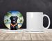 Black Labrador Retriever Luau Large Sandstone Coasters Pack Of 4 Absorbent Round Coasters Decor Gifts For Men Or Women, 4 In, Multicolor_maomaolike.com