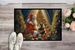 Finnish Spitz And Santa Claus Doormat Front Door Mat Indoor Outdoor Rugs For Entryway, Non Slip Washable Low Pile, 24H X 36W_maomaolike.com