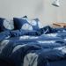 Chinese-style Plant-dyed Four-piece Set, Simple Blue Checkered Pure Cotton Duvet Cover And Bed Sheet, Skin-friendly_maomaolike.com