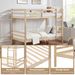 Twin Over Twin Bunk Bed With Ladder,Wooden Bunk Bed With High Guardrail And Ladder For Kids, Teens, Dorm Rooms, And Guest Rooms,No Box Spring Needed,White_maomaolike.com