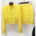 Women's Clothing celebrity fashion new heavy beaded diamond short top skirt suit two piece suit_maomaolike.com