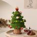 Finished Tree Handmade Yarn Knitted Christmas Holiday Creative Gift Decoration Desktop Ornament_maomaolike.com