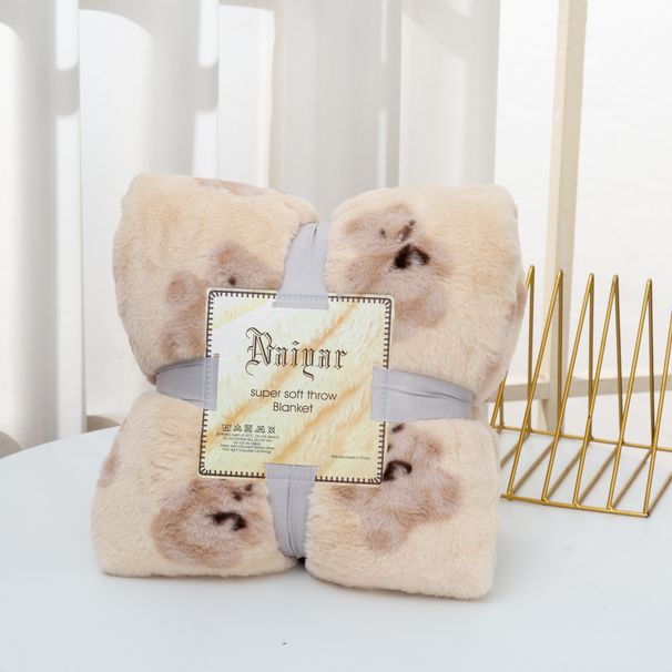 Fashion Style Short Rabbit Plush Sofa Cover Autumn And Winter Crystal Blanket Thick Double Sided Velvet_maomaolike.com
