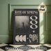The Rite Of Spring Themed Painting Poster, Vintage Monochrome Collage Style Poster, Artistic Retro Artwork Ideal For Living Room, Studio And Music_maomaolike.com