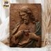 Sacred Heart Of Jesus Painting Poster, Exquisitely Detailed Carving-style Poster, Reverent Spiritual Decor Suitable For Home, Prayer Room_maomaolike.com