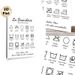 French Laundry Care Guide Painting Poster, Minimalist Black-and-white Line Art Laundry Symbol Poster, Practical Laundry Care Reference Ideal For_maomaolike.com