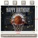 Basketball Happy Birthday Party Banner - 2D Flat Polyester Backdrop, Wall Hanging Photo Props, Party Decor_maomaolike.com