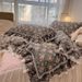 Wholesale INS Girl Heart Korean Small Floral Four-Piece Princess Style Double-Layer Lace Edge Pure Cotton 4-Piece Set_maomaolike.com