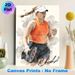 Tennis Player Painting Poster, Vibrant Watercolor Style Poster, Dynamic Competitive Tennis Athlete Celebrating Moment, Inspiring Sports-themed Decor_maomaolike.com