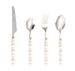 304 Stainless Steel Pearl Knife, Fork, Spoon, Ceramic Handle, Western Tableware Set, Creative High Aesthetic Value,_maomaolike.com