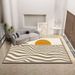 Living Room Rug Large Size Gorgeous Gold Frame Design Bedroom Rug Plush Thickened Machine Washable Thickened Underlay Interior Decorative Rug_maomaolike.com