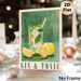 Gin & Tonic Themed Painting Poster, Soft-hued Illustrative Cocktail & Lemon Scene Poster, Refreshing Decor Choice For Kitchen, Bar Or Dining Space_maomaolike.com