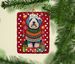 Old English Sheepdog Holiday Christmas Porcelain Ornament Christmas Tree Hanging Decorations For Home Christmas Holiday, Rectangle, Gift, Multicolor_maomaolike.com