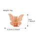 Unisex Super fairy magic butterfly grab acetic acid plate hair grab sweet temperament back head hair clip disc hair shark clip_maomaolike.com