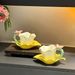 Coffee Cup Flower Language Butterfly Ceramic Cup And Saucer Set With Spoon Exquisite Cup Cute Couple Cup_maomaolike.com