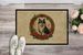 Finnish Lapphund Christmas Flowers Doormat Front Door Mat Indoor Outdoor Rugs For Entryway, Non Slip Washable Low Pile, 24H X 36W_maomaolike.com