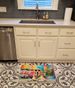 Yellow Labrador Hippie Dawg Memory Foam Kitchen Mat Machine Washable Anti-Fatigue Mat Cushion Comfort Bath Mat Or Kitchen Rug_maomaolike.com