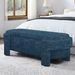 Linen Fabric Upholstered Bench With Large Storage Space For The Living Room, Entryway And Bedroom,dark Blue( 51.5''x20.5''x17'' )_maomaolike.com