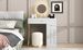 31.5" Makeup Vanity Desk With Lighted Mirror, Luxury Dressing Table With 2 Drawers And 1 Cabinet, 3 Lighting Modes Available For Bedroom, White-Gold_maomaolike.com