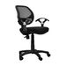 Techni Mobili Black Midback Mesh Task Office Chair With Adjustable Height And Lumbar Support_maomaolike.com