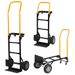 Hand Truck Dual Purpose 2 Wheel Dolly Cart And 4 Wheel Push Cart With Swivel Wheels 330 Lbs Capacity Heavy Duty Platform Cart For Moving/Warehouse/Garden/Grocery_maomaolike.com
