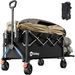 Sekey 440LBS Collapsible Beach Wagon Carts With Extended Tailgate Fold Folding Able500L Large Capacity Heavy Duty Utility Garden Cart With Big All-Terrain Beach Wheels For Shopping Camping. Black_maomaolike.com