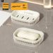 VANFOLA Wholesale Double-Layer Soap Dish, Minimalist Plastic Countertop Soap Holder, No Standing Water, Luxury Drain Soap Box For Household Bathroom_maomaolike.com