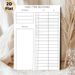 Daily Time Blocking Planner Painting Poster, Minimalist Structured Layout Poster, Assists In Organizing Daily Schedule, Noting Priorities And Random_maomaolike.com