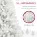 Artificial Christmas Tree, Unlit Xmas Tree With Branch Tips, Auto Open, Steel Base, Holiday Décor For Home Office, White_maomaolike.com
