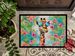 Hippie Animal Giraffe Doormat Front Door Mat Indoor Outdoor Rugs For Entryway, Non Slip Washable Low Pile, 24H X 36W_maomaolike.com