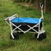 Folding Wagon Garden Shopping Beach Cart (white)_maomaolike.com