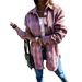Women's Clothing plaid shirt autumn and winter new loose mid length woolen coat_maomaolike.com