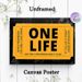 One Life Ticket Themed Painting Poster, Bold Black & Yellow Typographic Ticket Poster, Inspirational Motivational Message Decor For Home Office_maomaolike.com