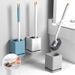 Household No-Drill With Base, Long Handle Brush, Plastic Wall-Mounted High-Quality Toilet Brush_maomaolike.com