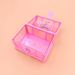 1pc Pink/Purple Cute Makeup Box, Plastic Toy Box With Lock, Treasure Chest Jewelry Case, Decoration Ornament Case Girls Dressing_maomaolike.com