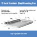 Stainless Steel Baking Tray (with Handles) – Easy-grip Handles, Versatile For A Range Of Cooking Methods, Suitable For Baking, Frying And Roasting_maomaolike.com