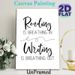 Reading & Writing Quote Painting Poster, Minimalist Black & White Typographic Poster, Inspirational Literary Decor Ideal For Home Office, Study Room_maomaolike.com