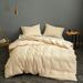 Home Textile Solid Color Sanded Bedding Set_maomaolike.com