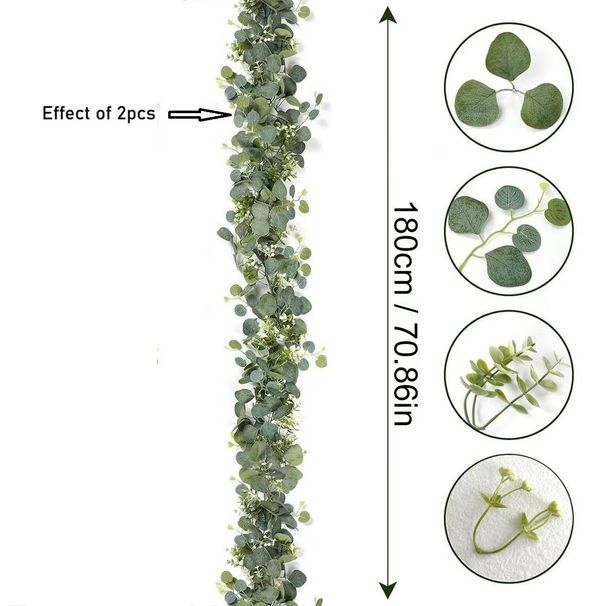 1pcs artificial green plants, suitable for wedding, home and event decoration, classic style, wedding theme_maomaolike.com