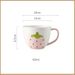 Cute Strawberry Mug Ceramic Underglaze Colored Milk Cup_maomaolike.com